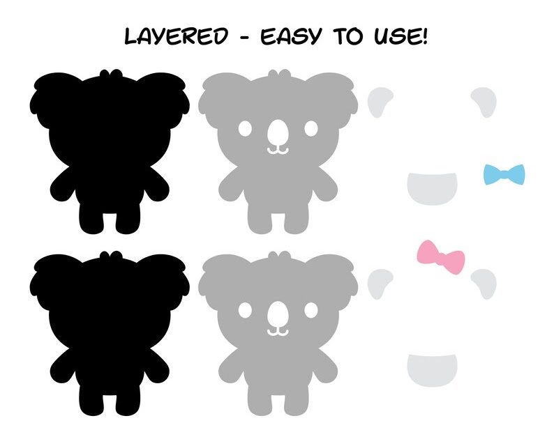 Download Layered Koala Mandala Svg Free For Silhouette - Layered ...