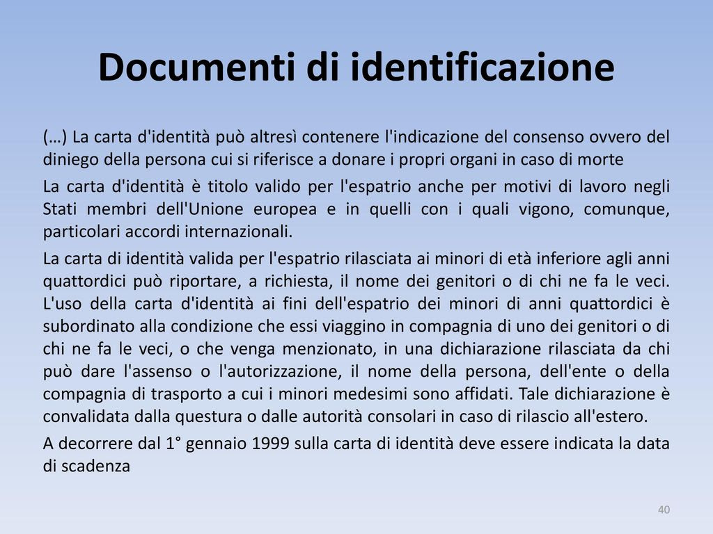 Carta D'identitaQuestura - New Sample l