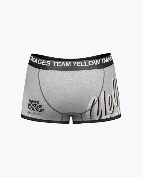 Download Melange Men's Boxer Briefs Mockup - Front View - Melange ...