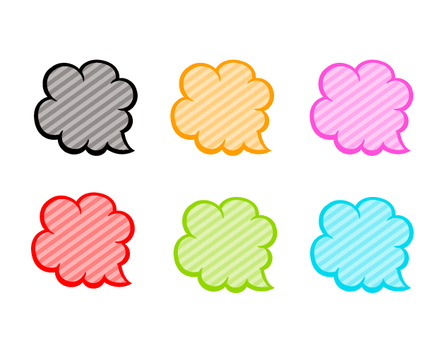 印刷可能無料 吹き出し かわいい イラスト 無料イラスト素材 かわいいフリー素材 素材のプ
