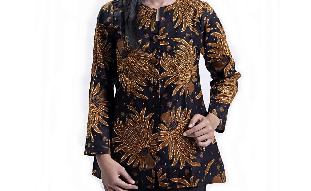  Batik  Atasan Wanita  Blus  Batik  Kerja  Model Baju Batik  