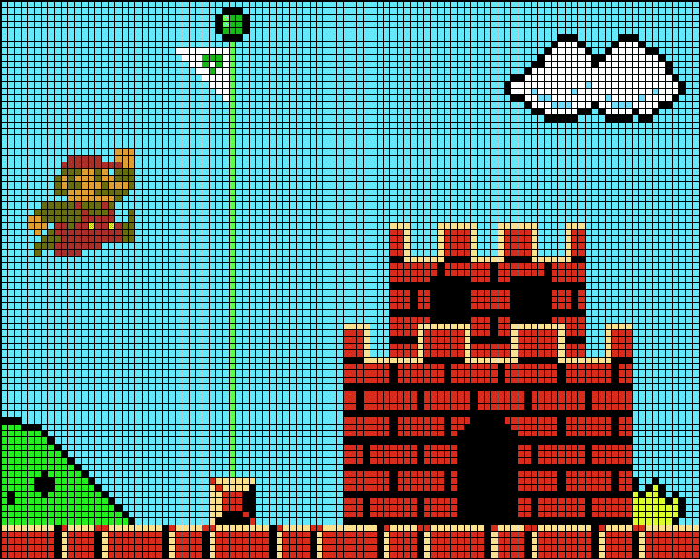 Super Mario Pixel Art Grid - Pixel Art Grid Gallery