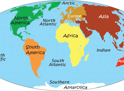 画像をダウンロード world map labeled continents 316176-World map with continents labeled printable
