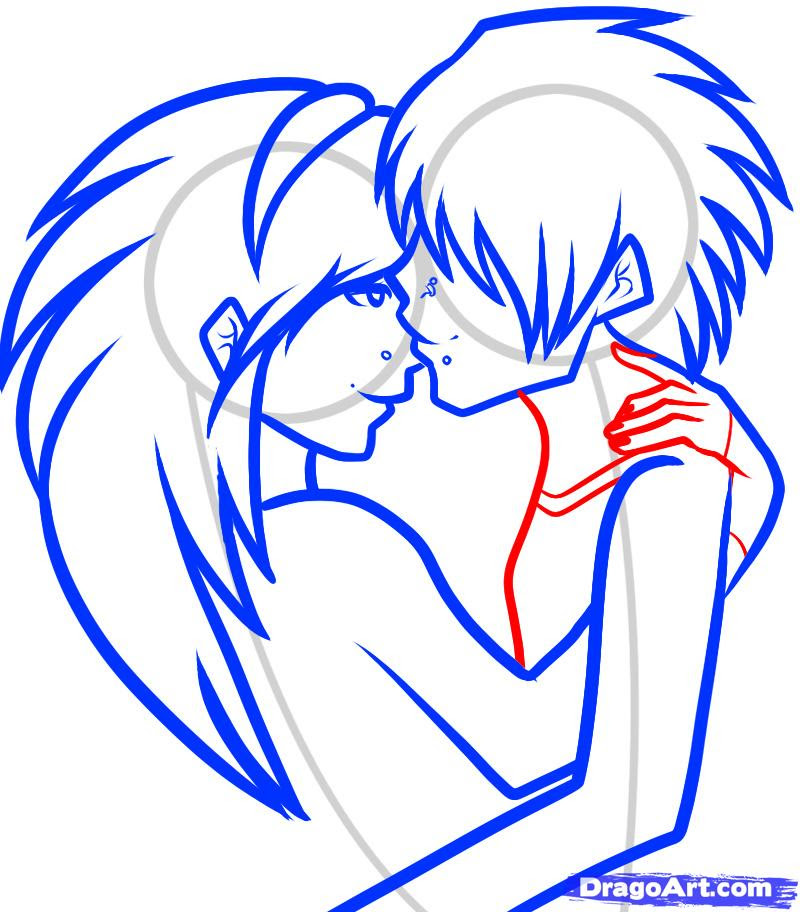 Pencil Sketch Boy And Girl Best Friends Drawing Anime