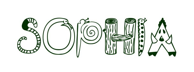 Drawing Sophia Name Art Varias Estruturas