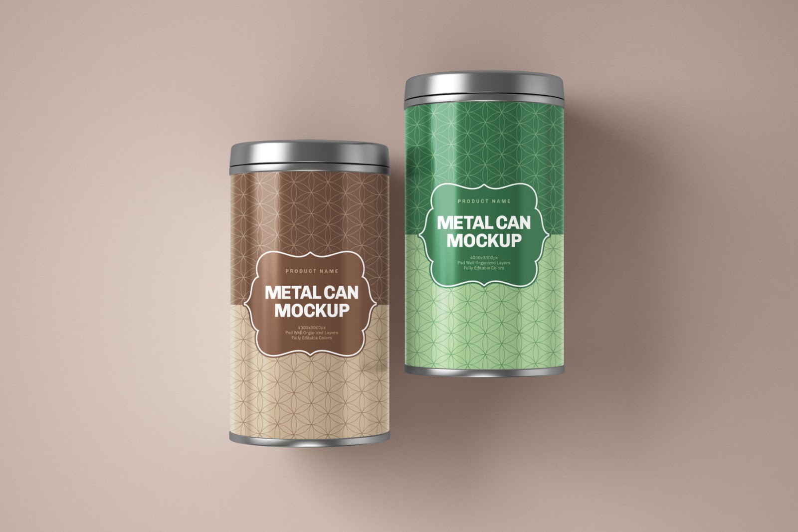 Download Download Glossy Tin Can Box Mockup Yellowimages - Glossy Round Tin Can Box Mockup Set In ...