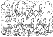 Free printable coloring pages for adults only swear words cuss word coloring pages for adults fresh beautiful words page of scaled marvelous photo. Swear Words Coloring Pages Free Printable Pictures