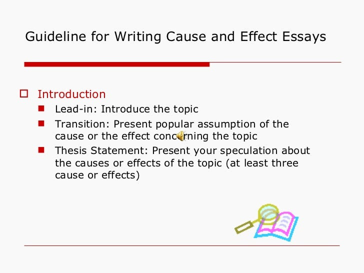 cause effect essay thesis statement