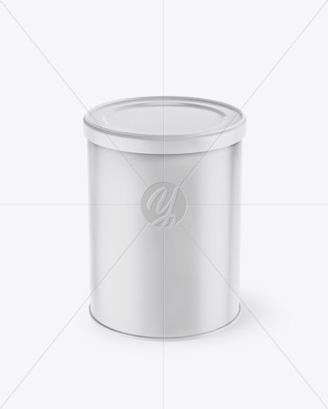 Download Download Coffee Tin Can Mockup - Front View (High-Angle ...