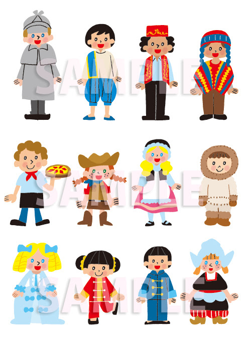 50 民族 イラスト イラスト素材