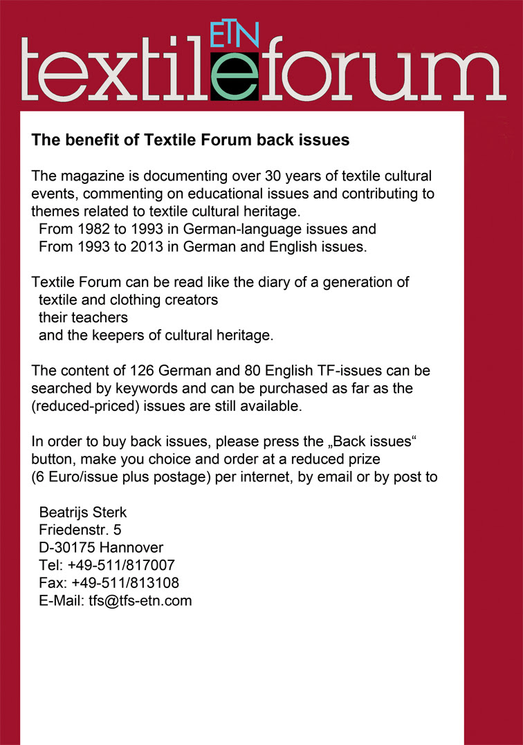 Textile mail‏ @textilemailonli 5 may 2015. Textile Forum Service