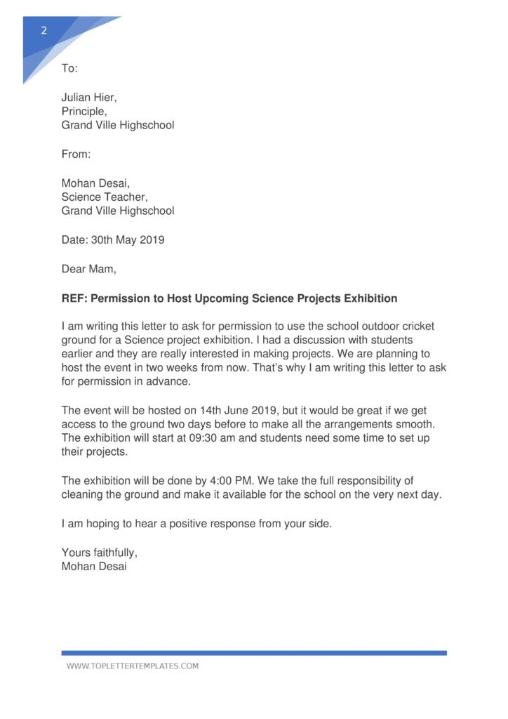 I find it hard to write a letter to ask permission to conduct a survey in a company. Write A Letter Of Permission For Me How To Write A Permission Letter With Sample Template