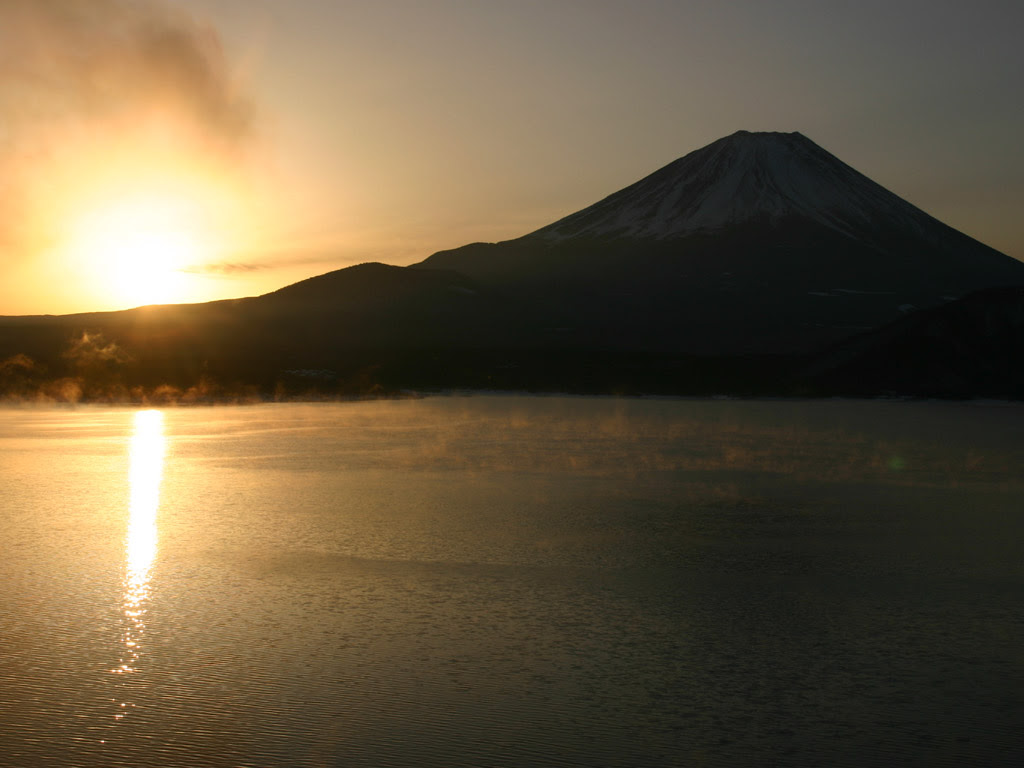 すべての美しい花の画像 元の壁紙 朝日 の 富士山