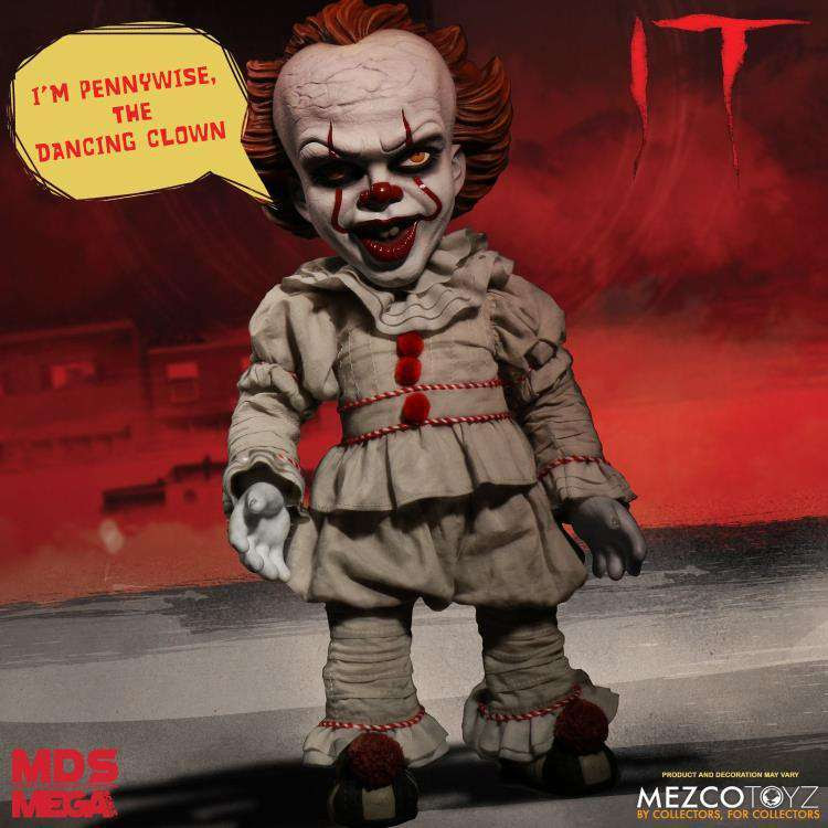 Image of It (2017) Mezco Designer Series Mega Scale Talking Pennywise