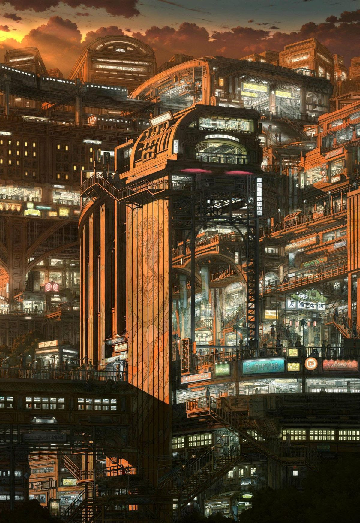 最も欲しかった 近未来都市 イラスト 1801 近未来都市 イラスト