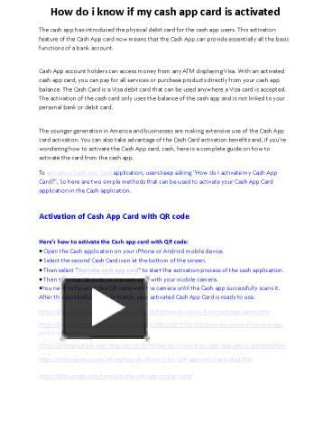 Find atms from across the world quickly, easily & securely. Ppt How Do I Know If My Cash App Card Is Activated Powerpoint Presentation Free To Download Id 90c7f7 Ngizm