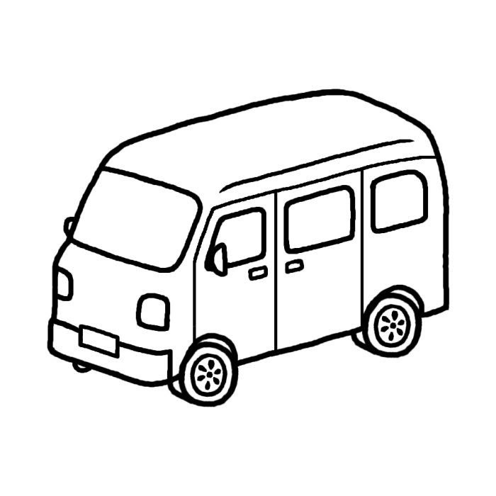 最新のhd車 イラスト 無料 白黒 かわいいディズニー画像