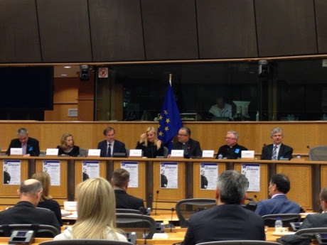 Second from left: Dr Esther Gitman Alojzije Stepinac Conference EU Parliament