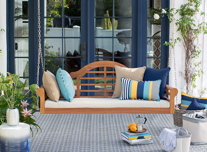 Porch pretty. Make a first impression with a front porch that greets guests as well gives a glimpse into your personal style. It’s like saying 