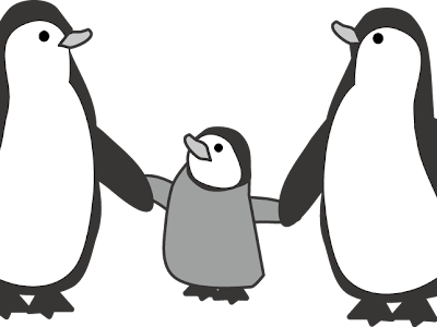 ペンギン イラスト おしゃれ 透明イラスト画像