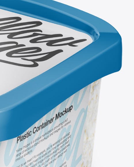 Download Download Matte Plastic Container Label Mockup Half Side ...
