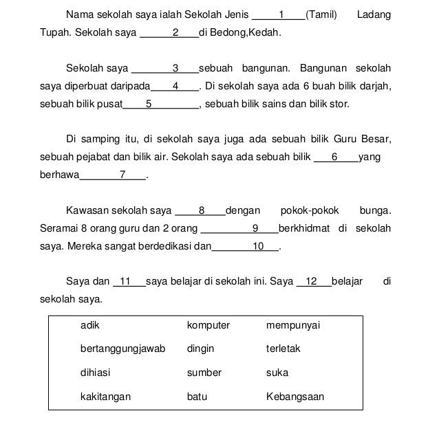 Contoh Karangan Darjah 4 - Contoh QQ