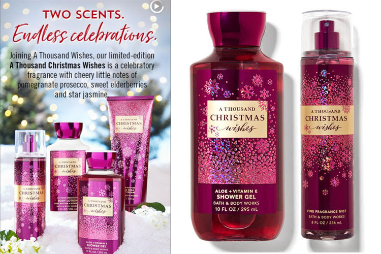 Christmas is a season for crafts, but also a time of year when the days aren't long enough. Bath Body Works A Thousand Christmas Wishes Fragrance Collection The Perfume Girl