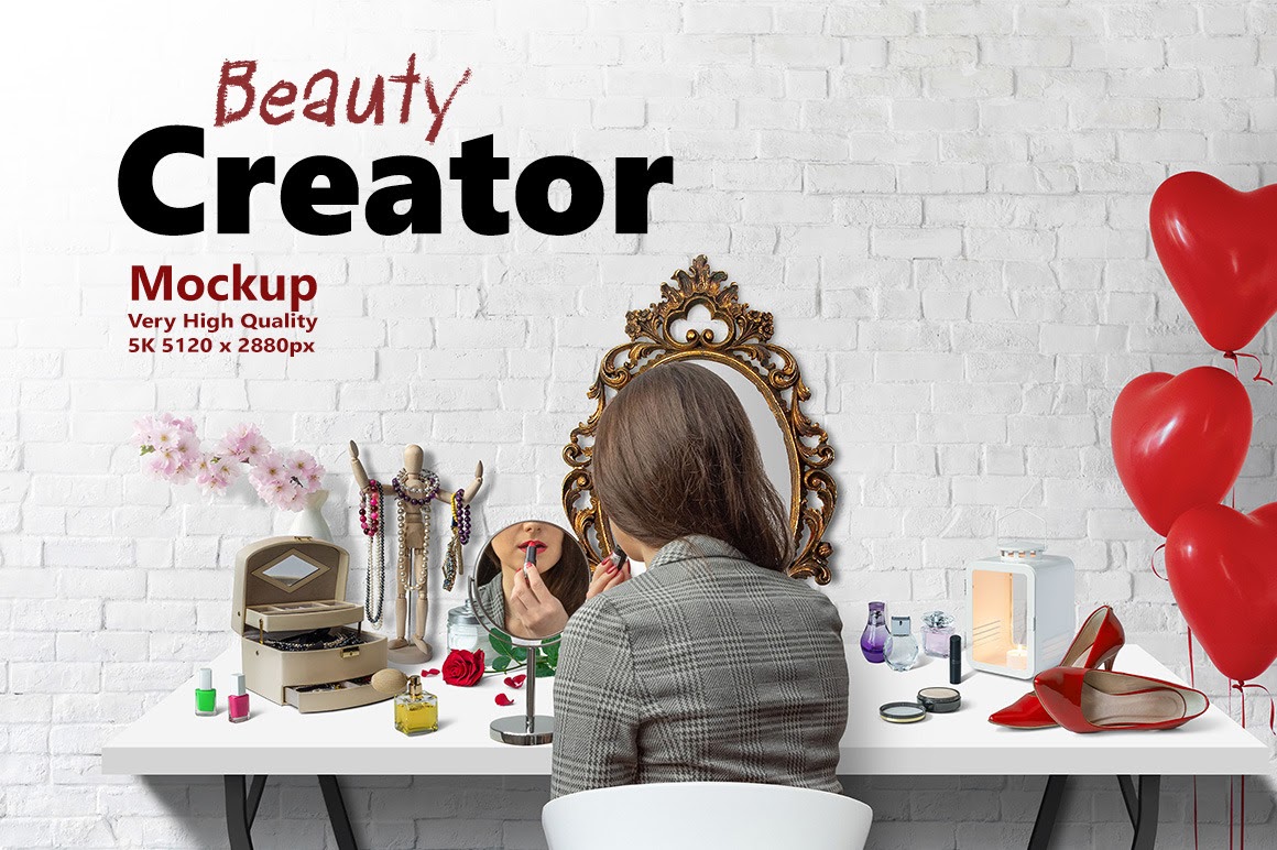 Download Download Free Wall Art Mockup Generator Yellowimages - Beauty Creator 5k Mockup In Scene ...