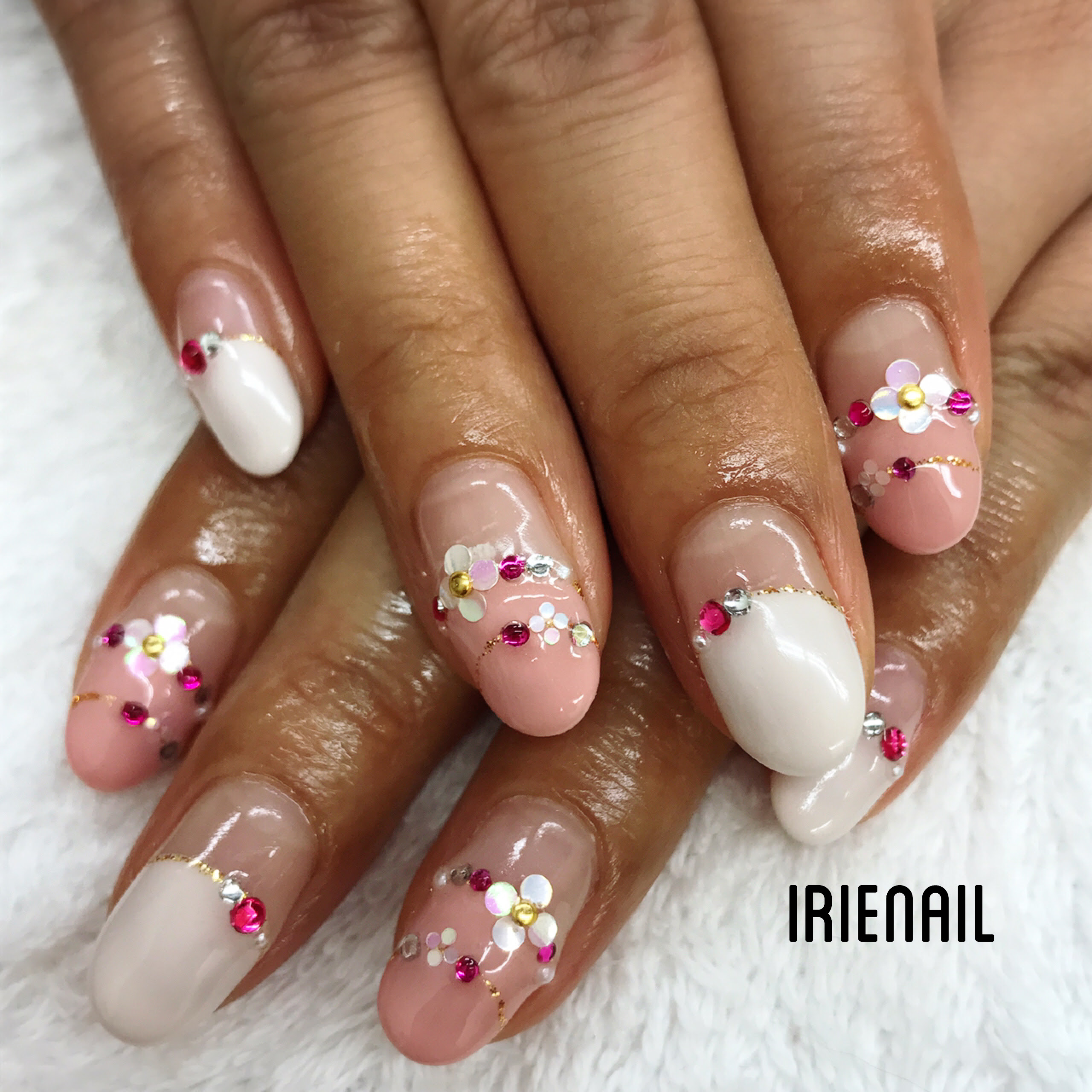 最高ホロ 花 ネイル すべての美しい花の画像