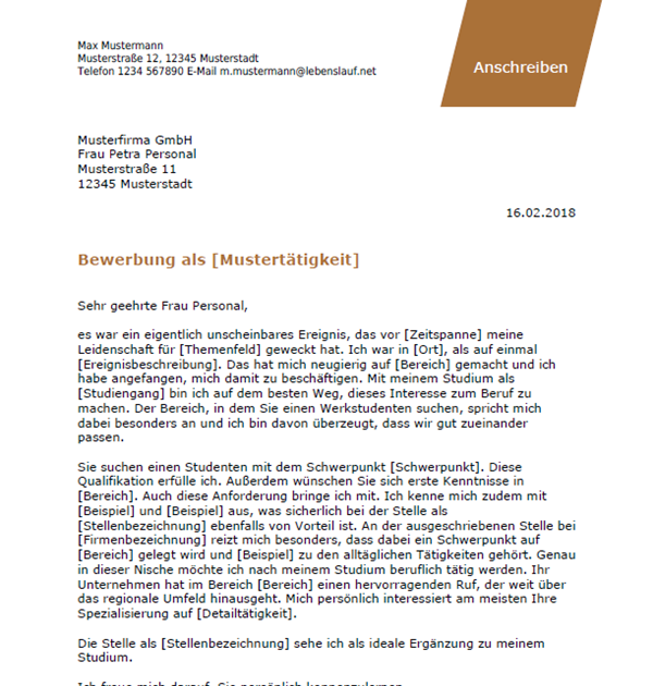 Bewerbung Als Betreuungskraft Beispiele - Bewerbung ...