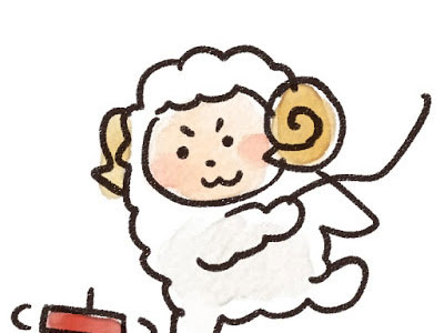 ゆるい ふわふわ ひつじ イラスト かわいい クールイラスト100 バラエティ