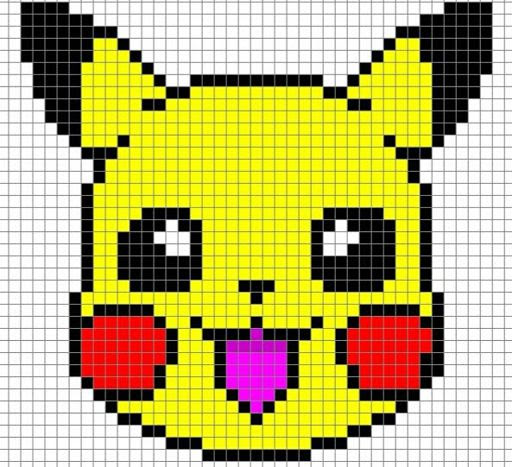 Pikachu Pixel Art 16X16 - Mark setape2010