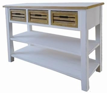 Große auswahl verschiedene materialien führende hersteller auf rechnung kaufen.holzkorb. Konsole Mit 3 Holz Korben Kommode Landhaus Weiss Zcxbcvve3