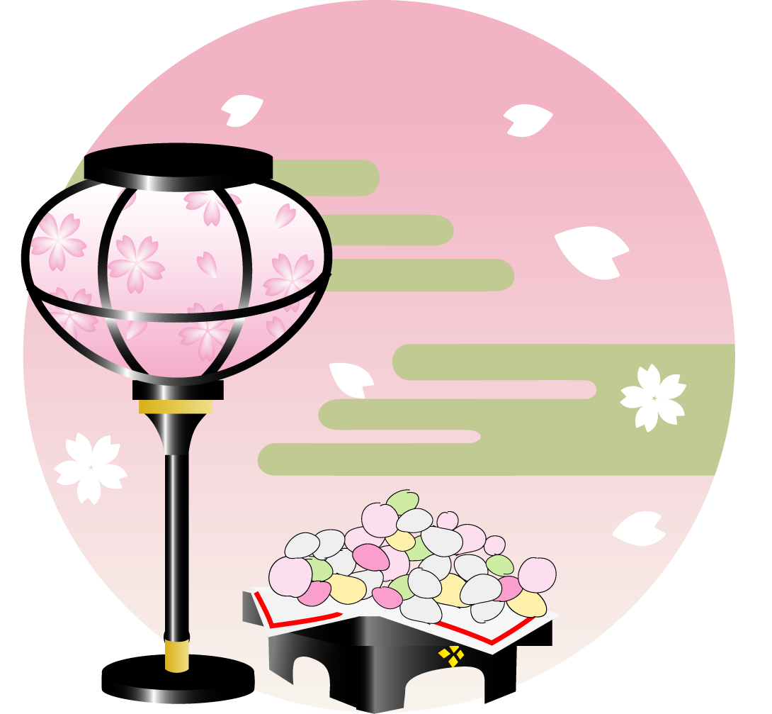 子供向けぬりえ ぜいたく雛祭り イラスト 簡単
