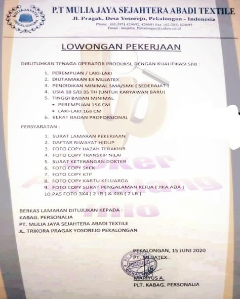 Lowongan Guru Bk Pekalongan / Lowongan Pekerjaan Guru Bk ...