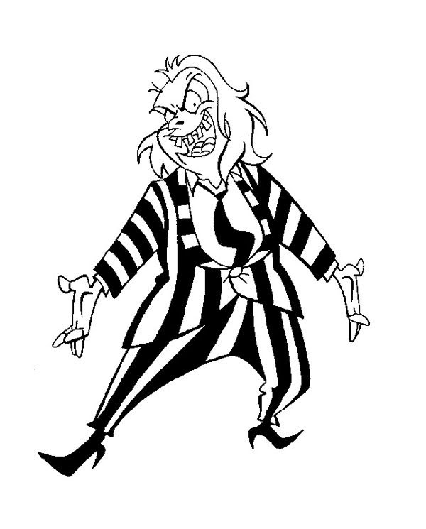 Lydia Deetz Beetlejuice Coloring Pages