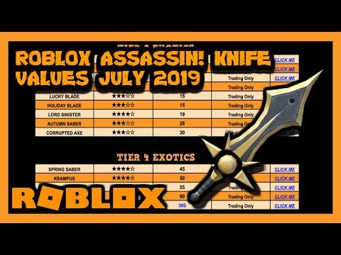 Assassin Roblox Value List 2017 How Get Robux On Roblox - details about roblox assassin sinister