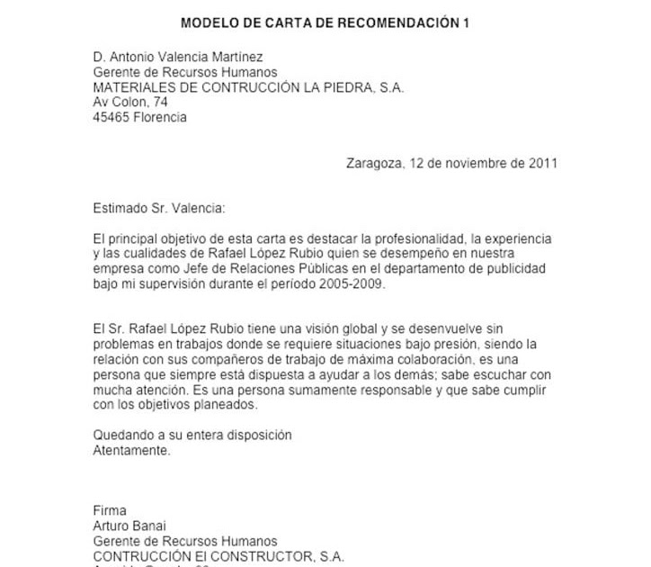 Carta De Recomendacion Para Beca - i Carta De