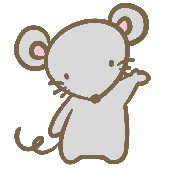 ラブリーねずみ イラスト 無料 アニメ画像