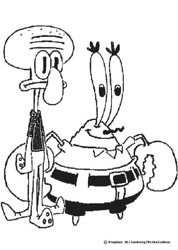 Check spelling or type a new query. Spongebob Patrick Squidward Coloring Pages