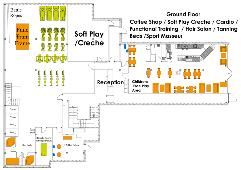 Wikipedia] the interior design example fitness center floor plan was created using the conceptdraw pro diagramming and vector drawing software extended with the gym and spa area plans solution from the building plans area of conceptdraw solution park. Oakley Fitness Gym Plans Oakley Fitness