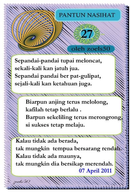 Contoh Pantun Nasehat - Contoh Wa