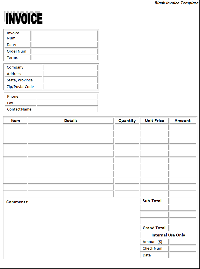 Csv formats and more (we offer invoice making software for windows 7 and later as well as mac users) customize invoice template fields to include your business name, address and contact information. Free Invoice Template Fasrvote