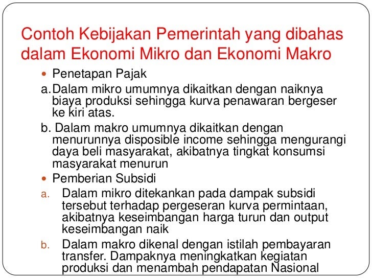 Contoh Aspek Ekonomi Mikro - Kontrak Kerja