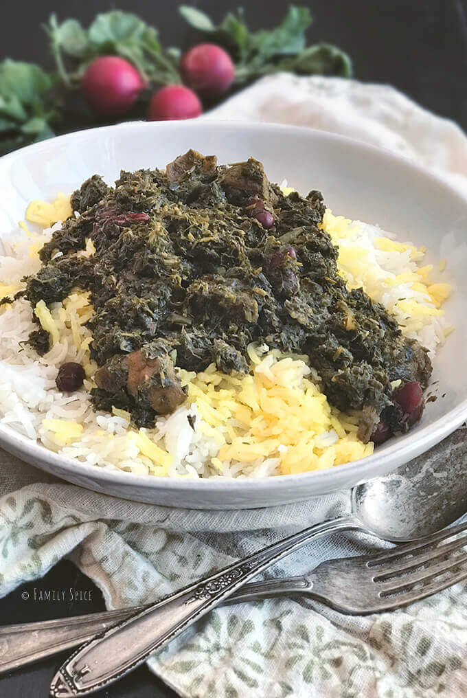 Make a couple of small holes in each of the dried limes. Instant Pot Ghormeh Sabzi Persian Herb Stew With Beef Family Spice