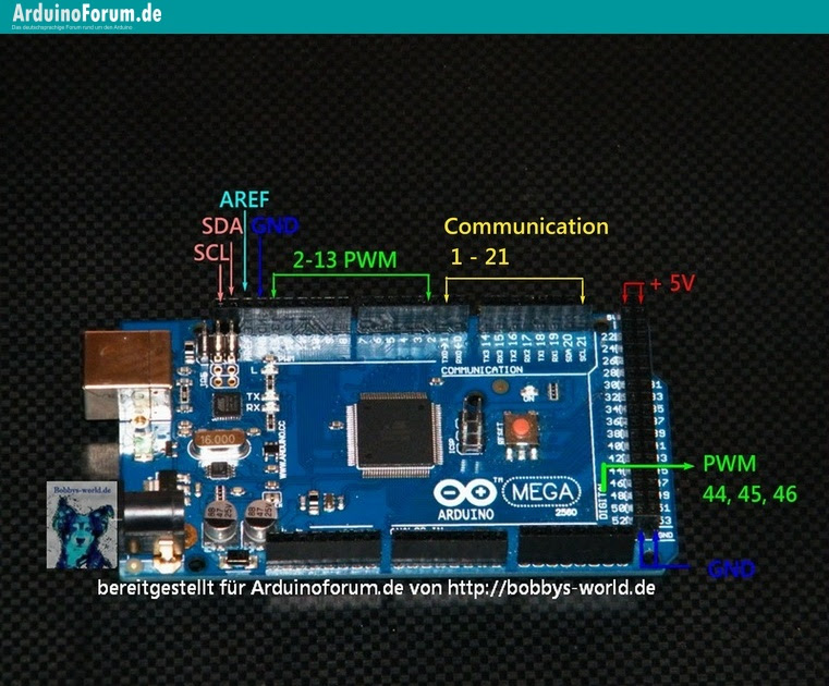 Der unten abgebildete schaltplan kann zubehörartikel zeigen. Arduino Mega 2560 R3