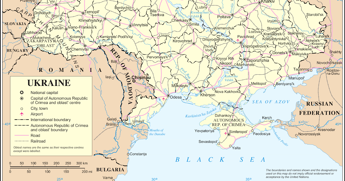 Karta Ukrajine Sa Gradovima | Karta Azije