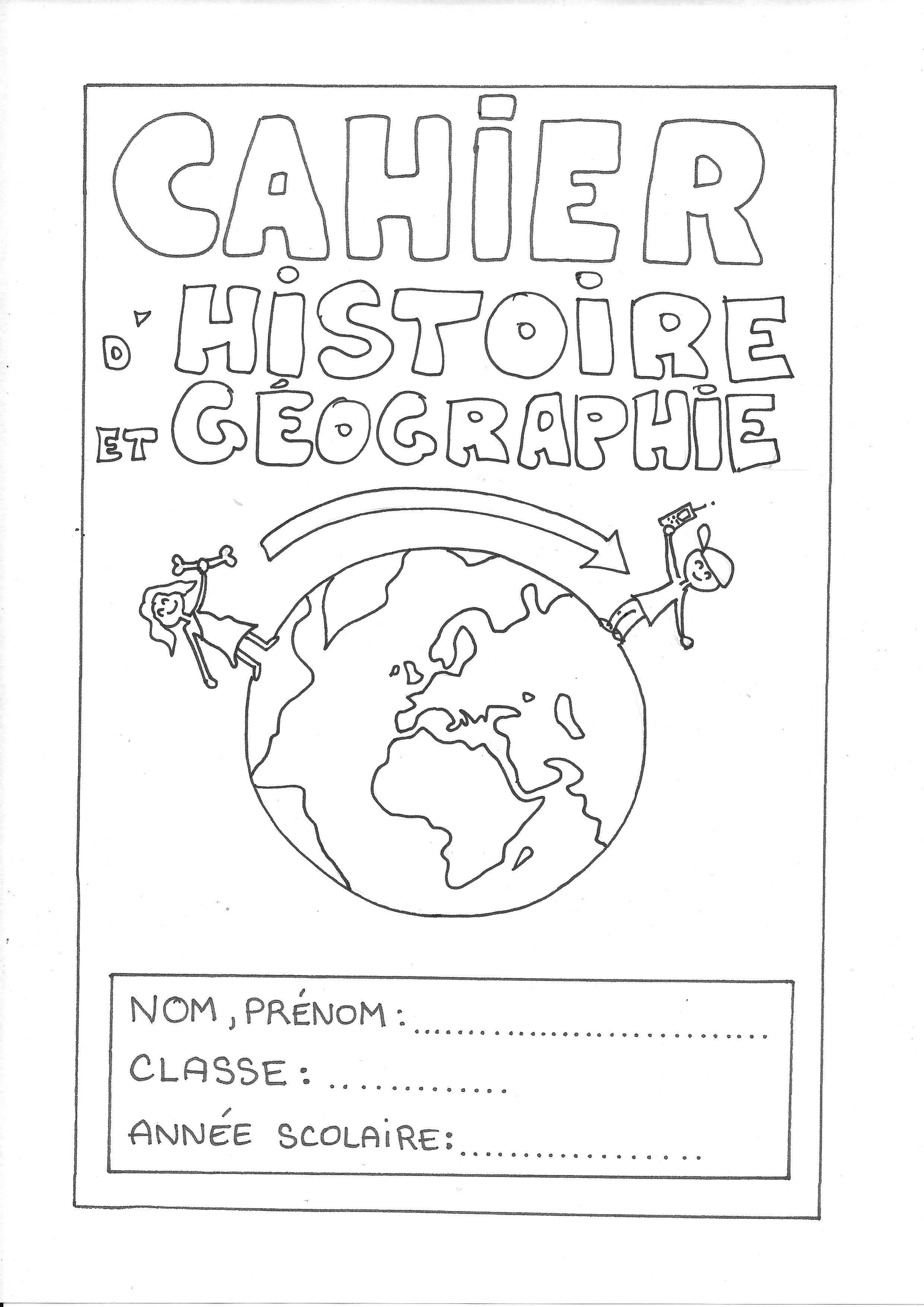 Page De Garde Cahier Histoire Geographie Apercu Historique