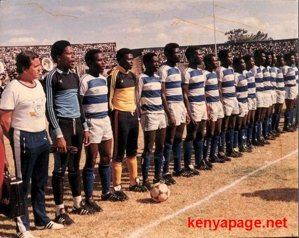 Yusuf mainge, washington munene, robinson kamura, robert mudenyu. Afc Leopards In The Early 1980s Kenya Page