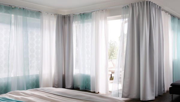 Transform cheap ikea rivta curtains into high end looking drapes. Ikea Curtains Inspiration With Soft Touch Homemydesign
